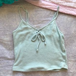 GARAGE light green crop top